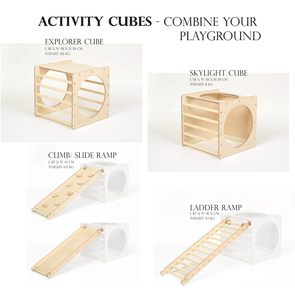 Activity cube CLIMB SLIDE RAMP