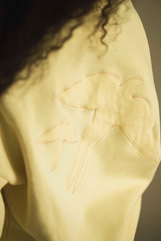 Jenest - Lucky bird sweater in sunny yellow