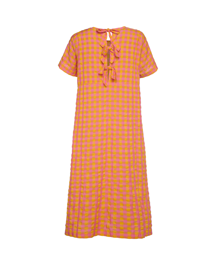 Dionne Dress Pink Orange - Leftover Fabric 4.webp