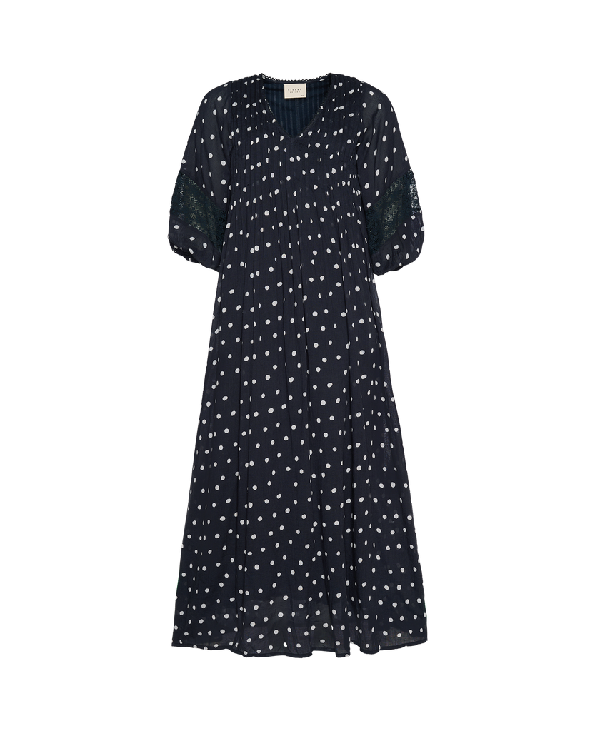 Bolette Dress Black Dots - Organic Cotton 5.webp