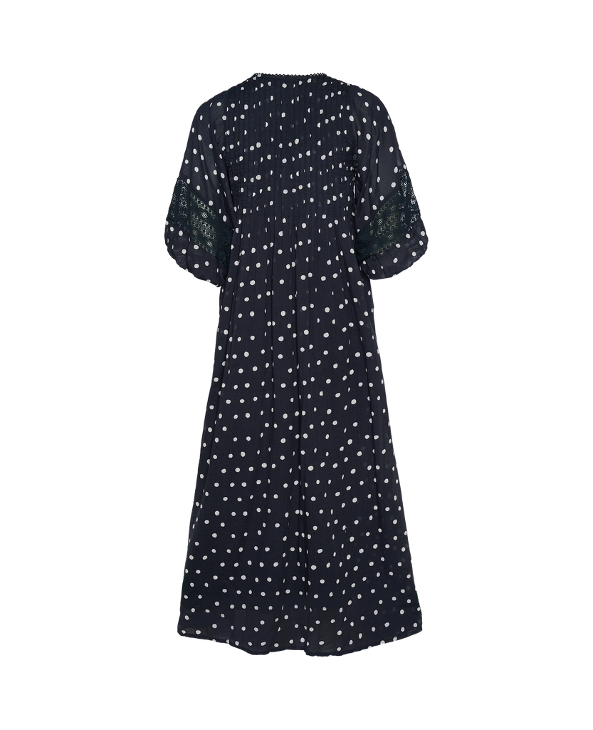 Bolette Dress Black Dots - Organic Cotton 6.webp