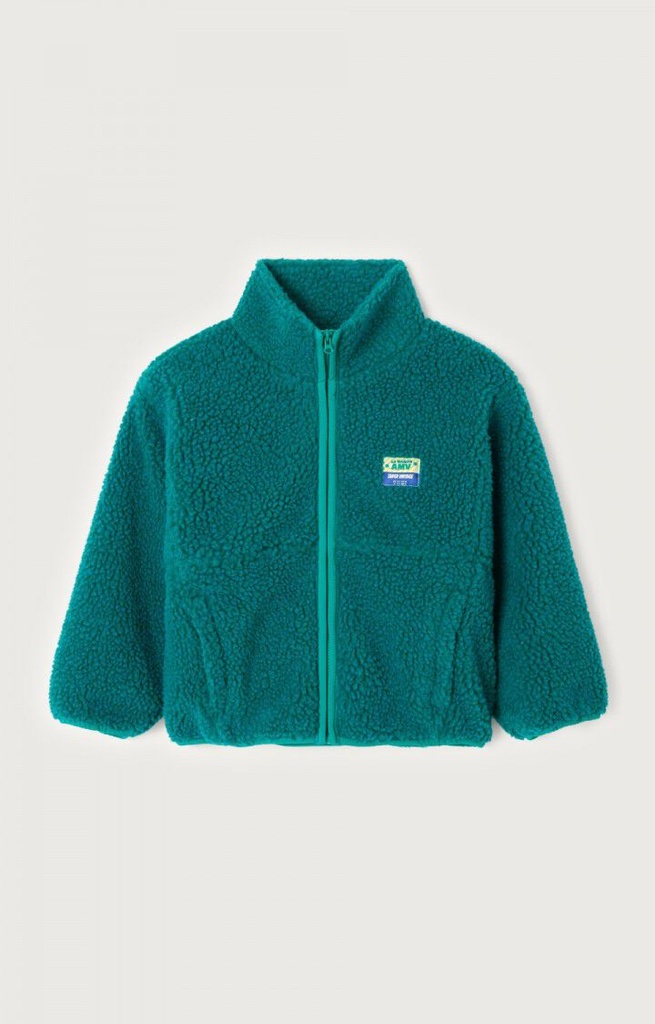 American Vintage - Hoktown Vest met  lange mouwen in Menthol - 1 - Babette Oostduinkerke