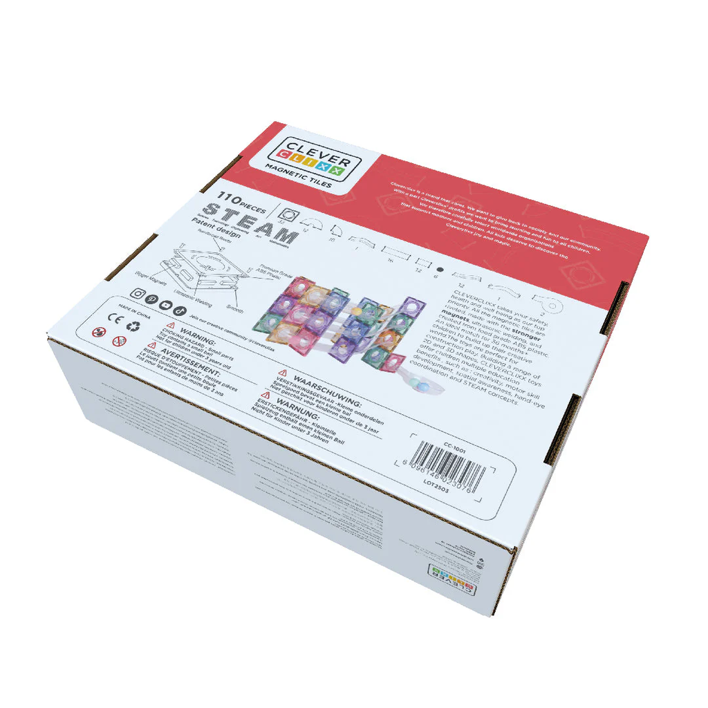 Cleverclixx - Ball run clever pack pastel (110 stuks) - 2 - Babette Oostduinkerke