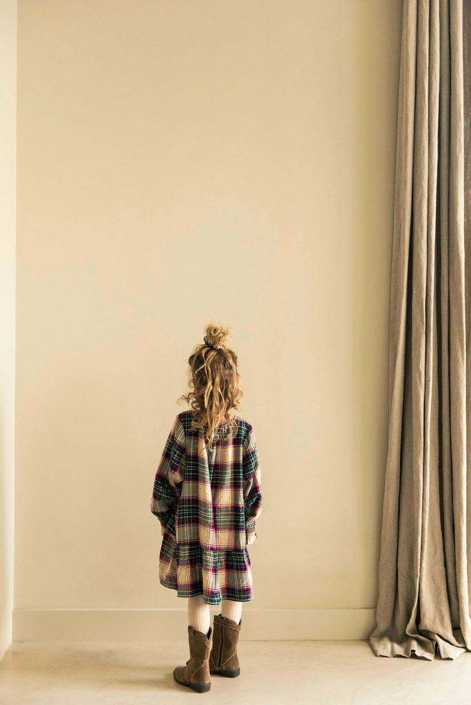 SKYE DRESS FUCHSIA GREEN CHECK 3.webp