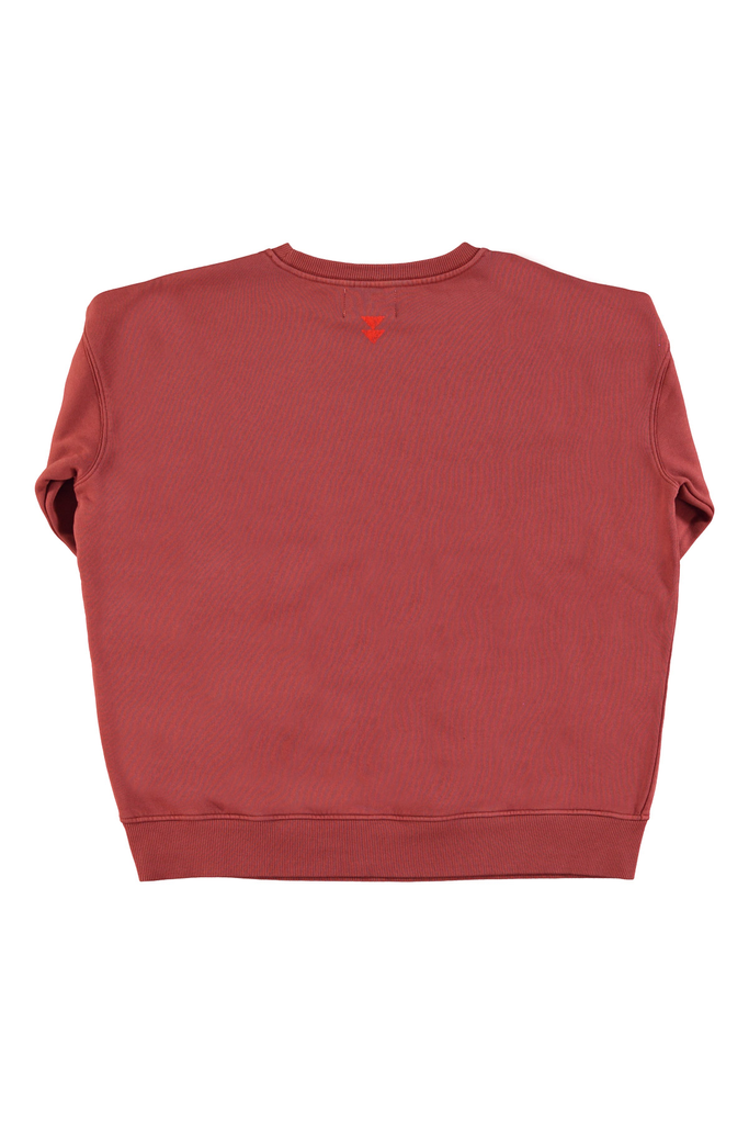 Sweatshirt | Bordeaux w: "say cheese" print_sisters department_2.webp