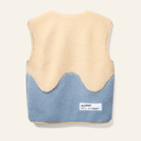 WK19W117 DANCING DAHLIA GILET ECRU PALE BLUE _1.webp