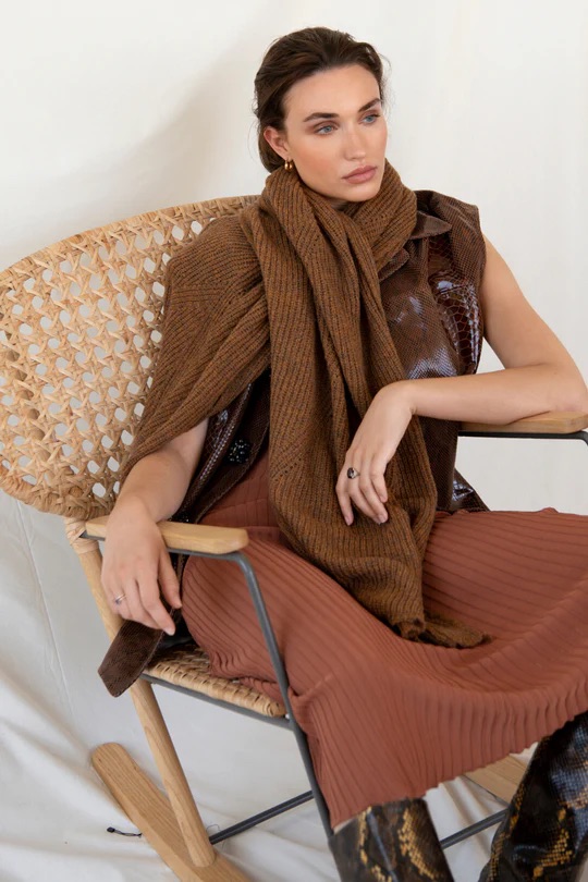 Leselles - Scarf Jille - Toffee cream
