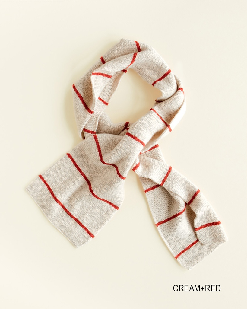 Hvid scarf Igor - 1 - Babette Oostduinkerke