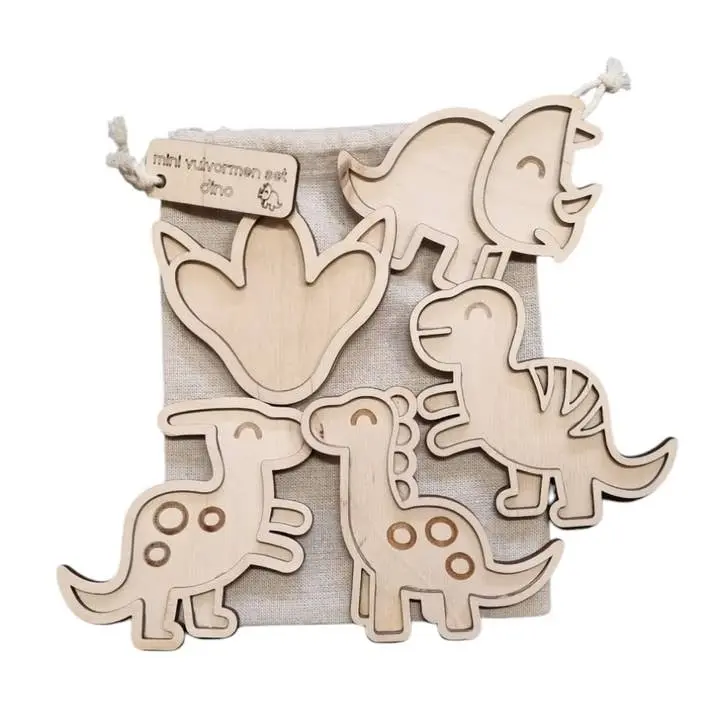 Kiddi - Mini vulvormen set dino - 1 - Babette Oostduinkerke