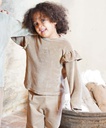 Hoop Kidswear - The frill velvet sweatshirt - Mushroom