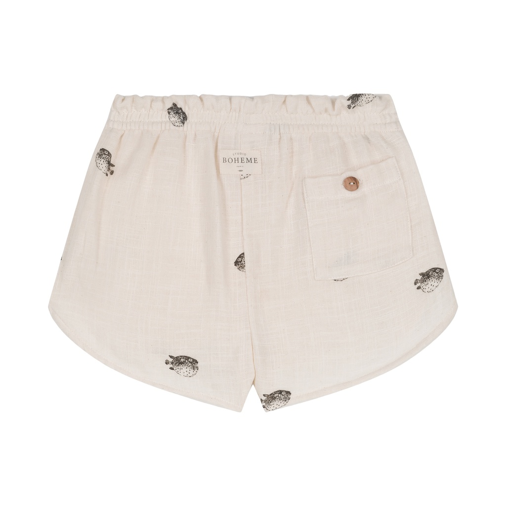 Studio Bohème - Shorts georgette - Abyssal green