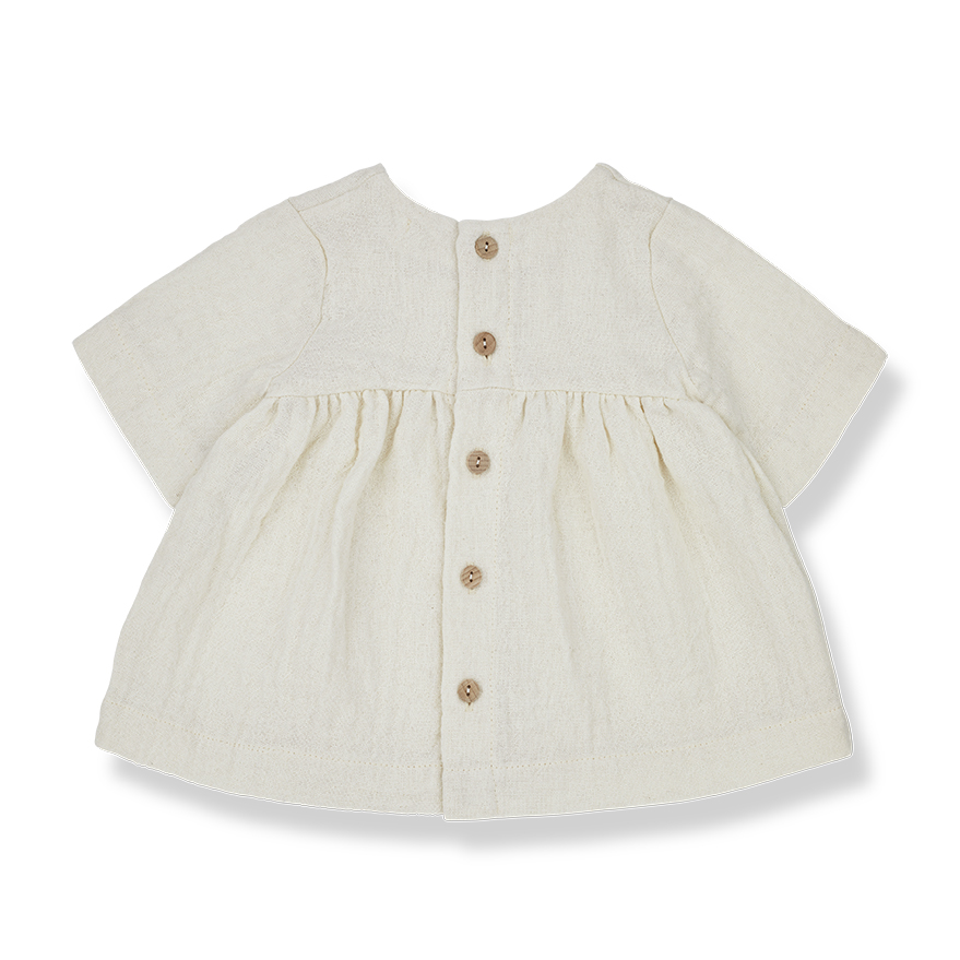 1+ In the family - Enea dress - Ecru
