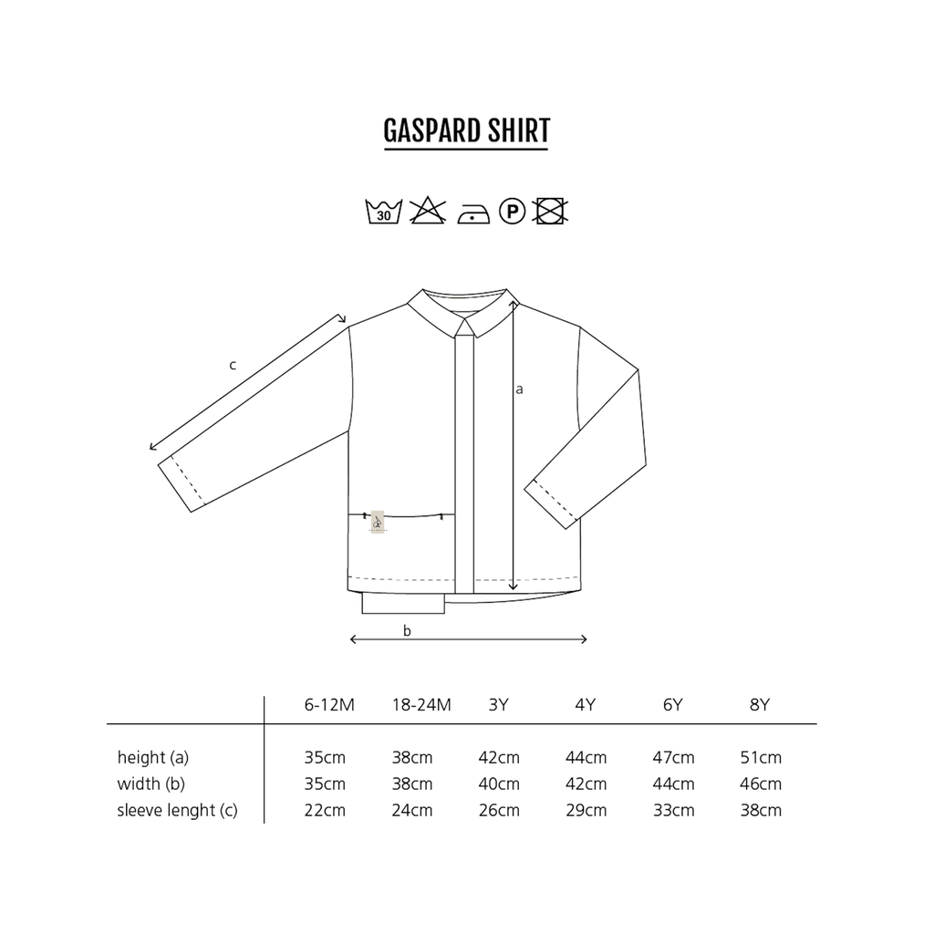 Bonnie & the gang - Gaspard summer shirt - Biscuit