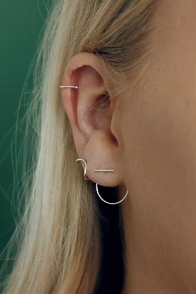 Moesk. - Oorbel Arc - Zilver 925