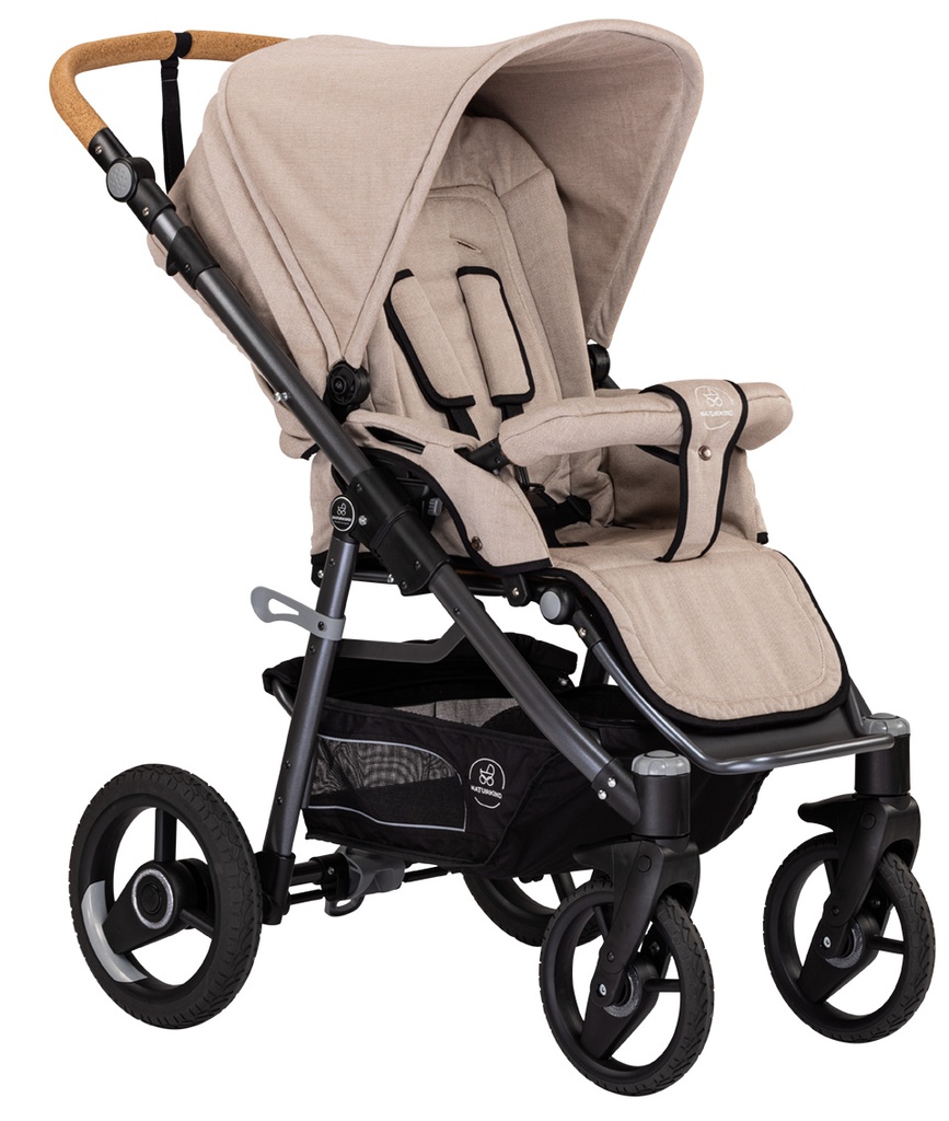 Naturkind - Kinderwagen & reiswieg LUX EVO - Sand