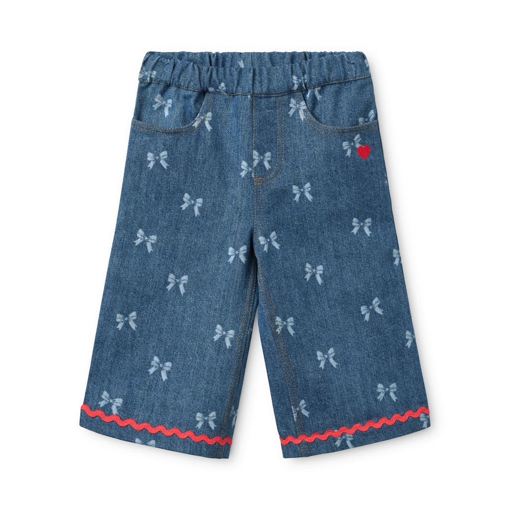 Denim Blue Bow - Image 1