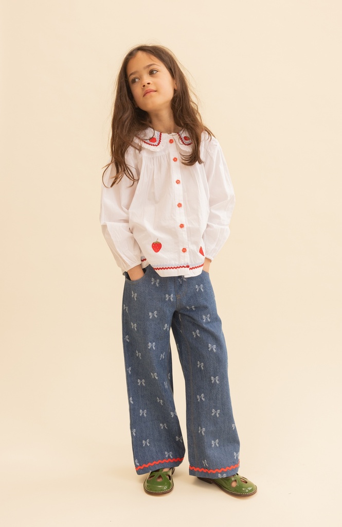 Denim Blue Bow - Image 1