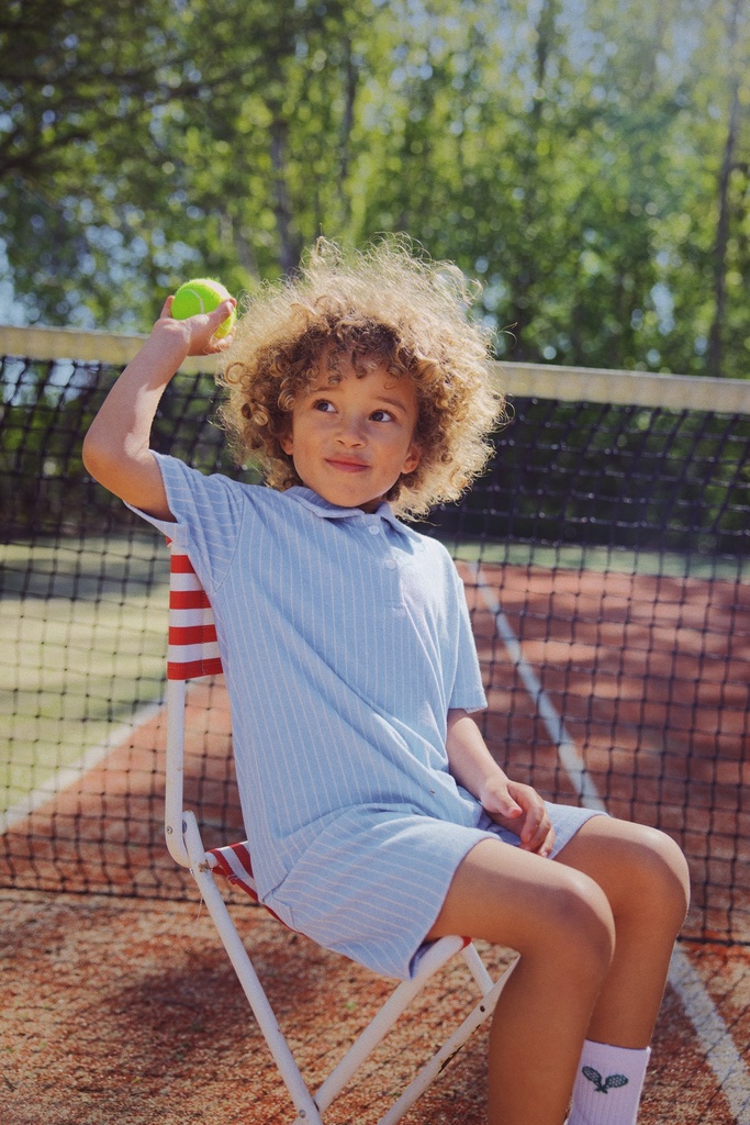 Bright Blue Stripe - Image 1