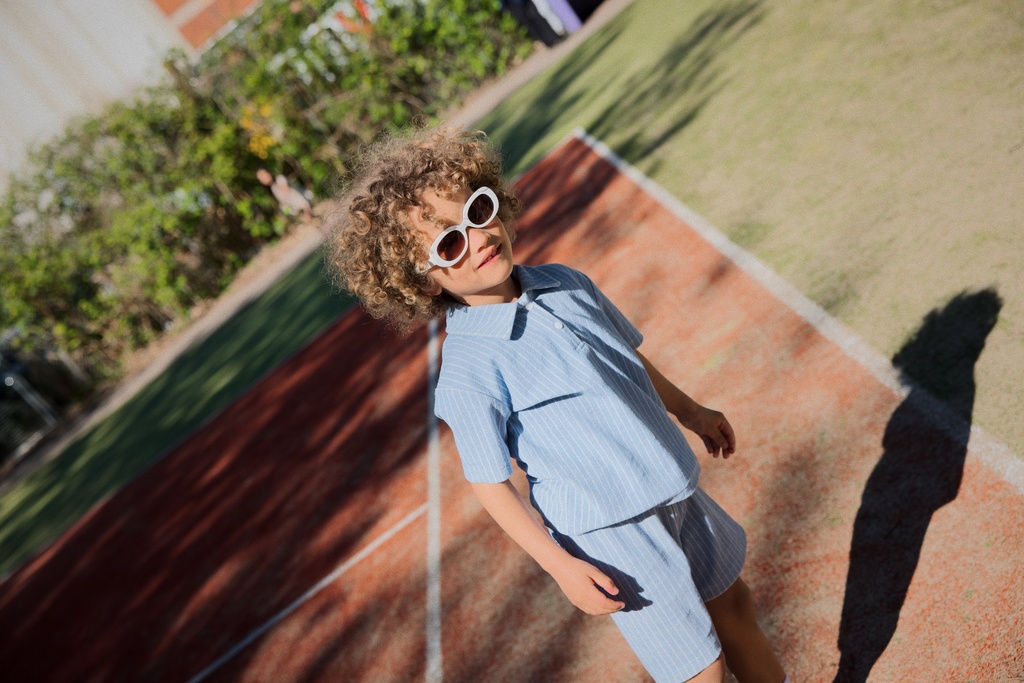 Bright Blue Stripe - Image 1