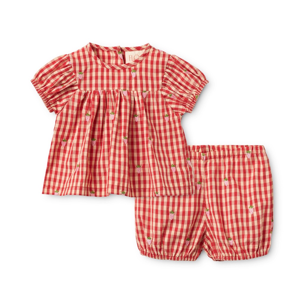 Red-pink Berry Gingham - Image 1