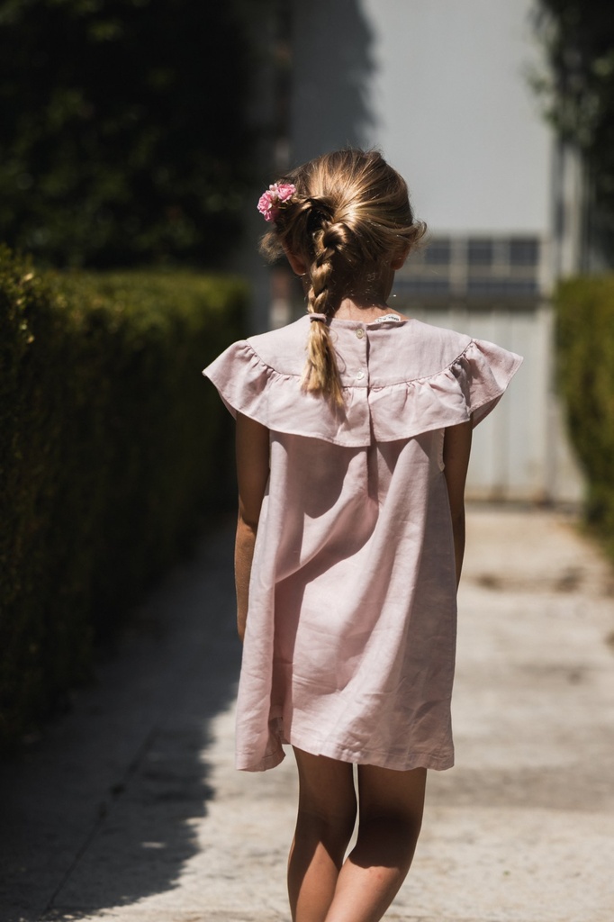 Babe & Tess - Cecile mini dress - Light Rose - Image 2