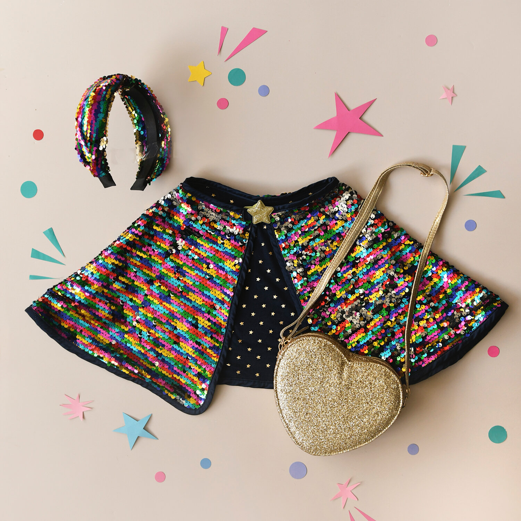 Rockahula - Rainbow Sequin knotted haarband 🌈 - 1 - Babette Oostduinkerke