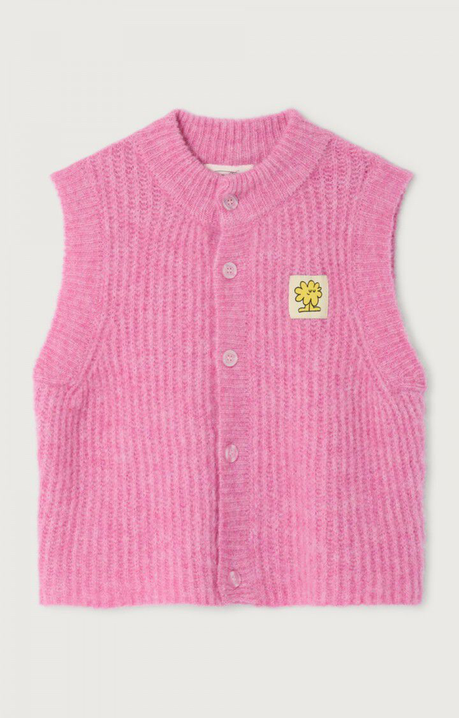 american-vintage-kids-gilet-east-rose-bubble-chine Babette Oostduinkerke