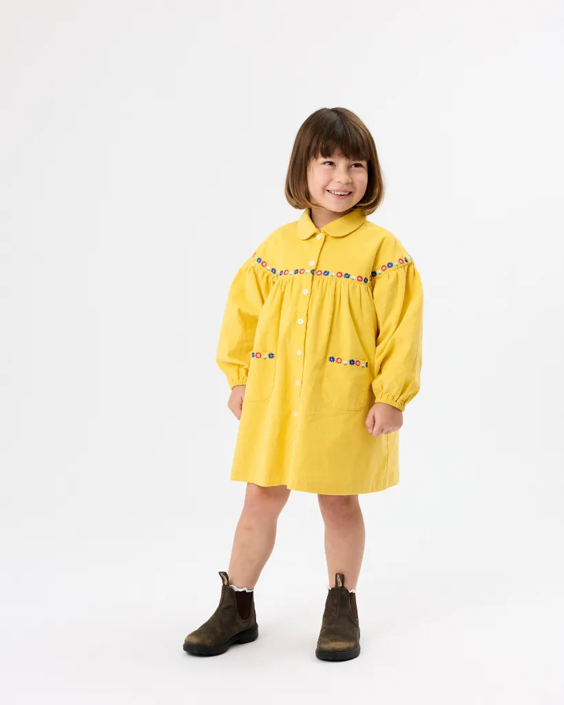Goldie + Ace – Daisy Chain yellow smock dress - 2 - Babette Oostduinkerke