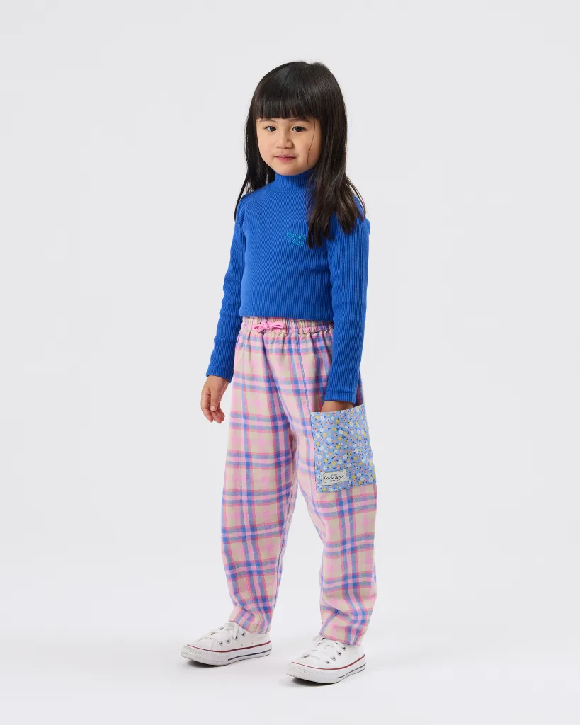 Goldie + Ace – High Neck Blue Rib Skivvy - 2 - Babette Oostduinkerke