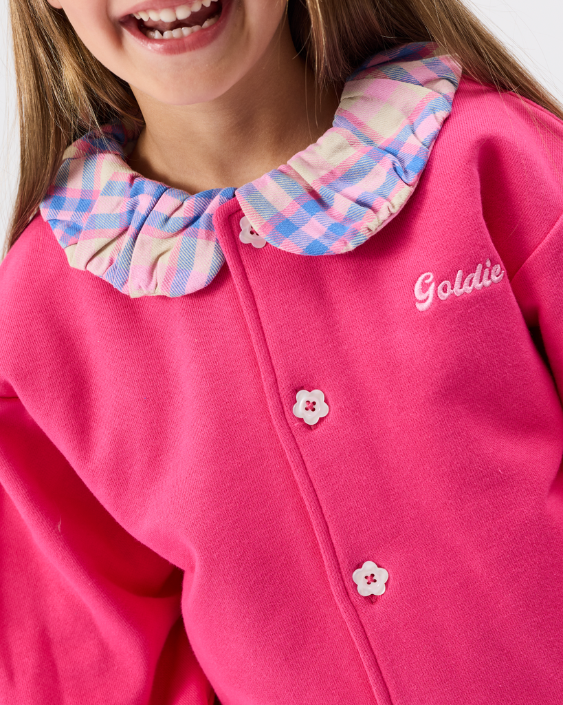 Goldie + Ace – Puff sleeve collar cardigan - 1 - Babette Oostduinkerke