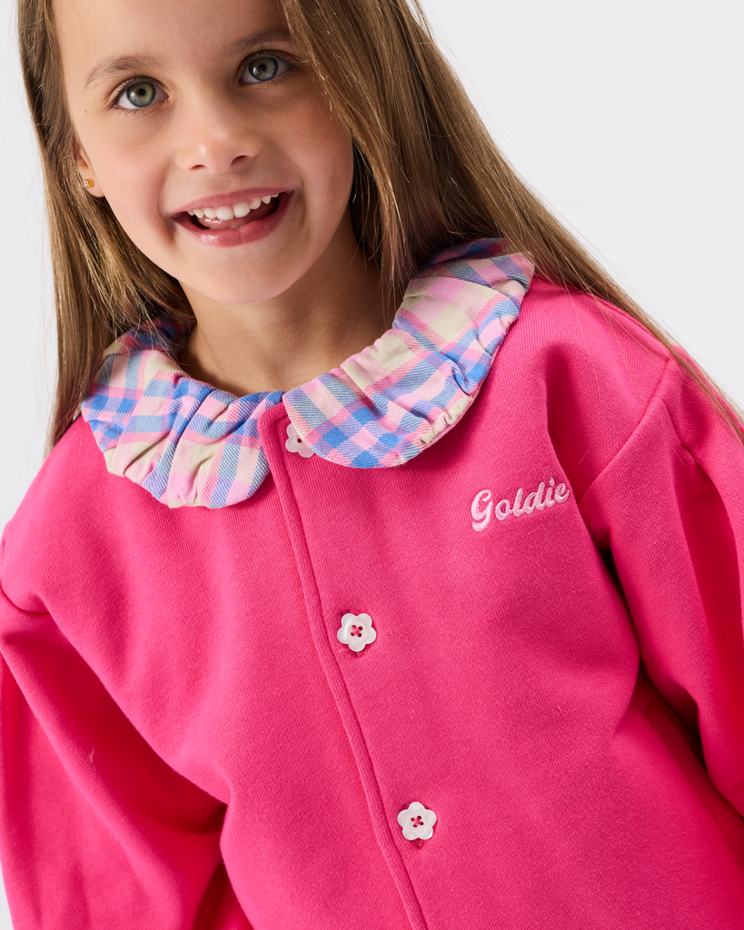 Goldie + Ace – Puff sleeve collar cardigan - 2 - Babette Oostduinkerke