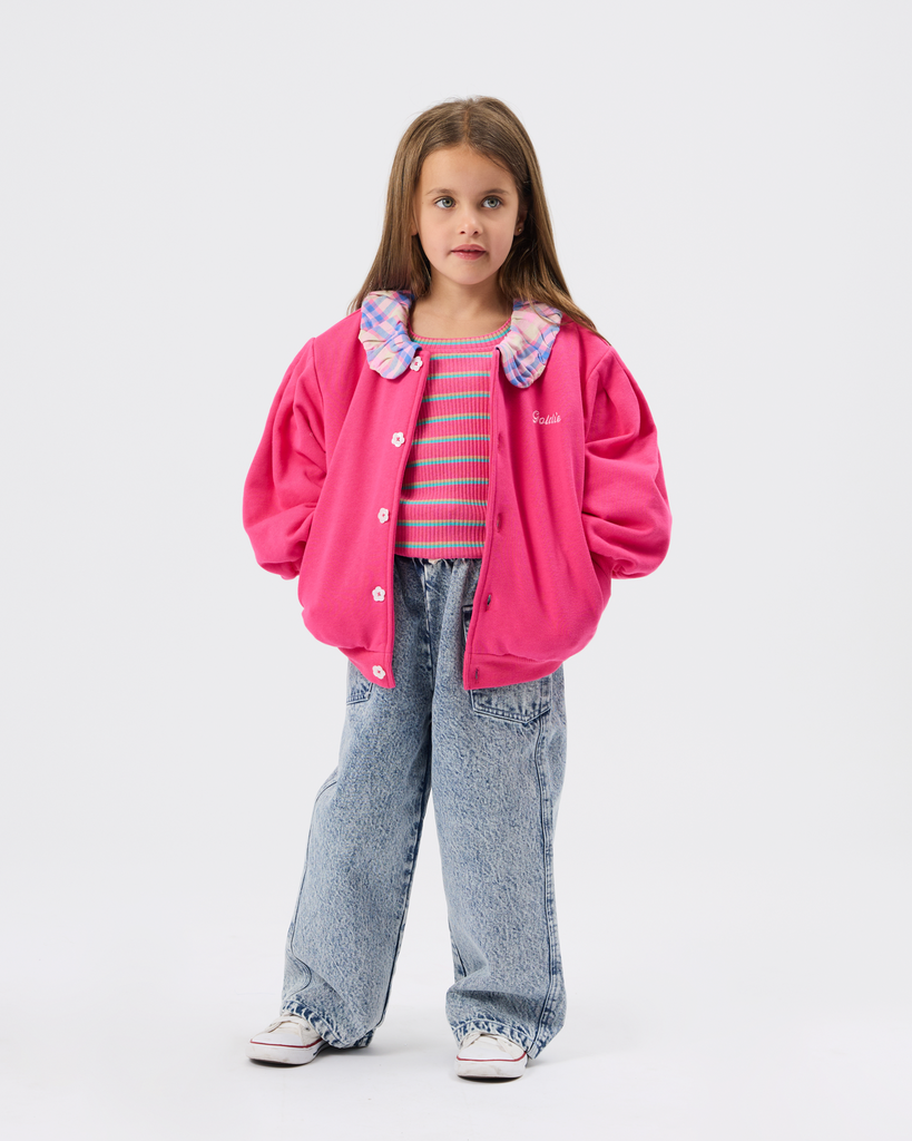Goldie + Ace – Puff sleeve collar cardigan - 4 - Babette Oostduinkerke