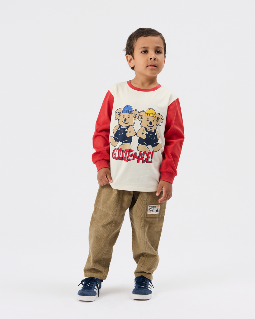 Goldie + Ace – Tan Corduroy Kit Pocket Pants - 2 - Babette Oostduinkerke