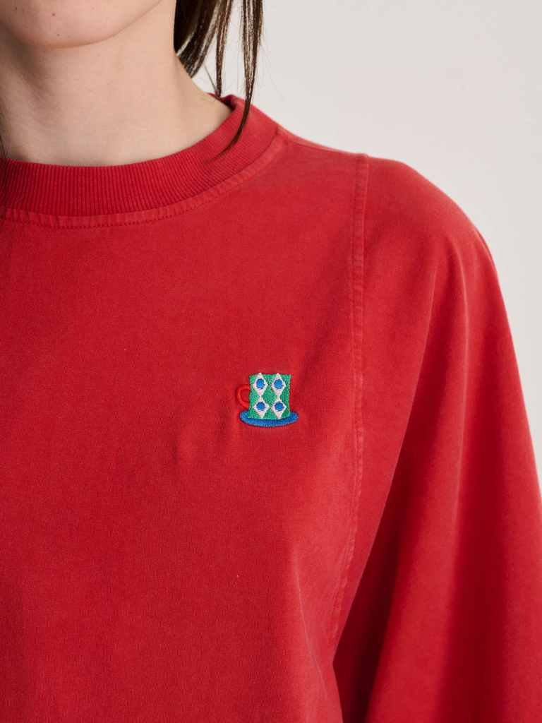 Bobo choses – Monster Mug Embroidery Relaxed T-shirt - 1 - Babette Oostduinkerke