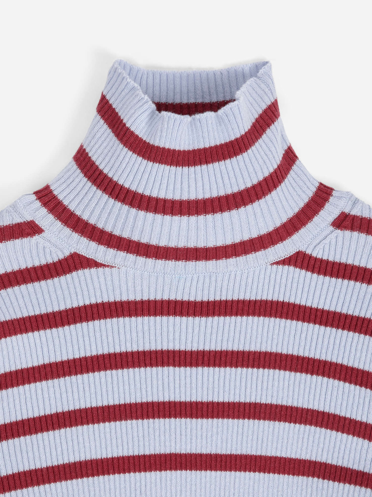Bobo Choses – Striped Turtleneck Wool-Cotton Jumper - 1 - Babette Oostduinkerke
