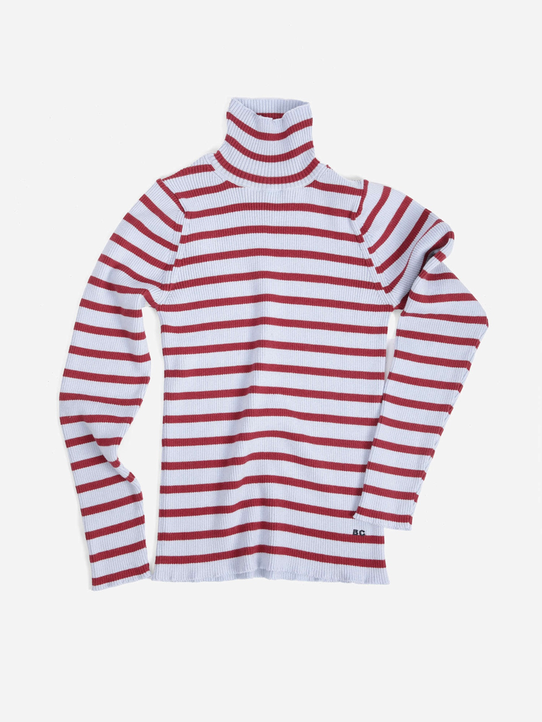 Bobo Choses – Striped Turtleneck Wool-Cotton Jumper - 3 - Babette Oostduinkerke