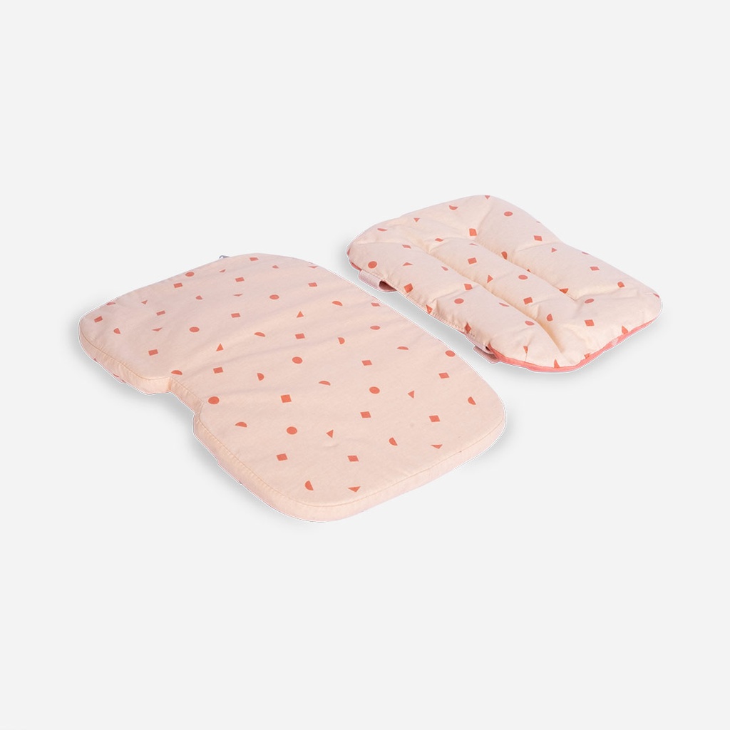 Kaos - Coral / peach kussenset voor Klapp kinderstoel