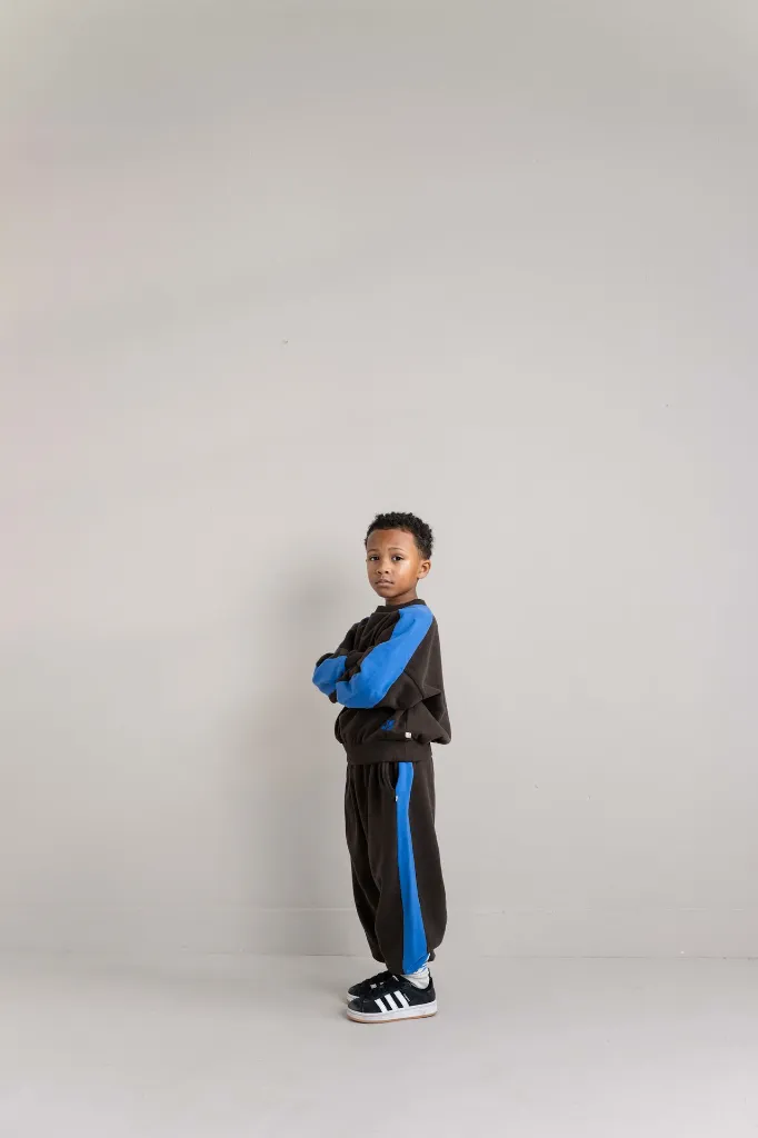 SAMMY SWEATER DARK BROWN MELANGE BLUE 2.webp