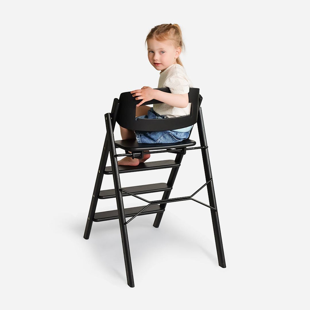 Kaos - Klapp high chair black oak