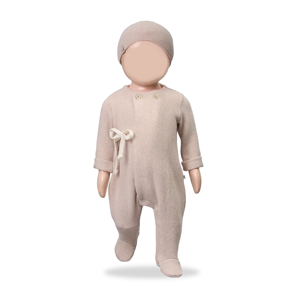 1+ in the family - Havre Jumpsuit met Voetjes (Nude) - 2 - Babette Oostduinkerke