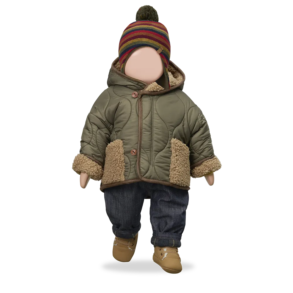 1+ in the family - Calgary Gewatteerde Jas (Khaki) - 5 - Babette Oostduinkerke