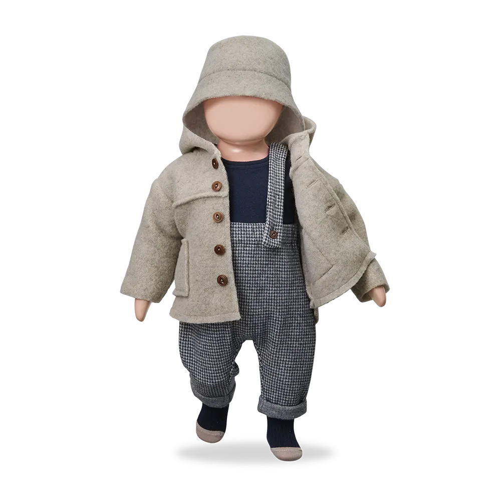 1+ in the family - Calabria Jas met Kap (Beige) - 1 - Babette Oostduinkerke
