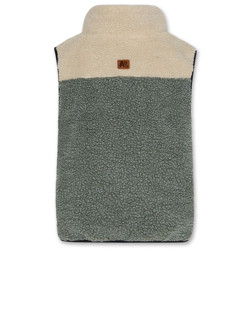 AO76 - Dean Omkeerbare Teddyjas (Dark Slate) - 1 - Babette Oostduinkerke