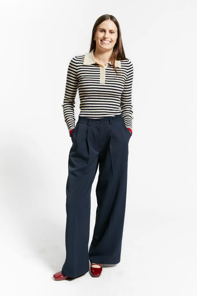 Indee – Weekend Trousers (Navy) - 4 - Babette Oostduinkerke