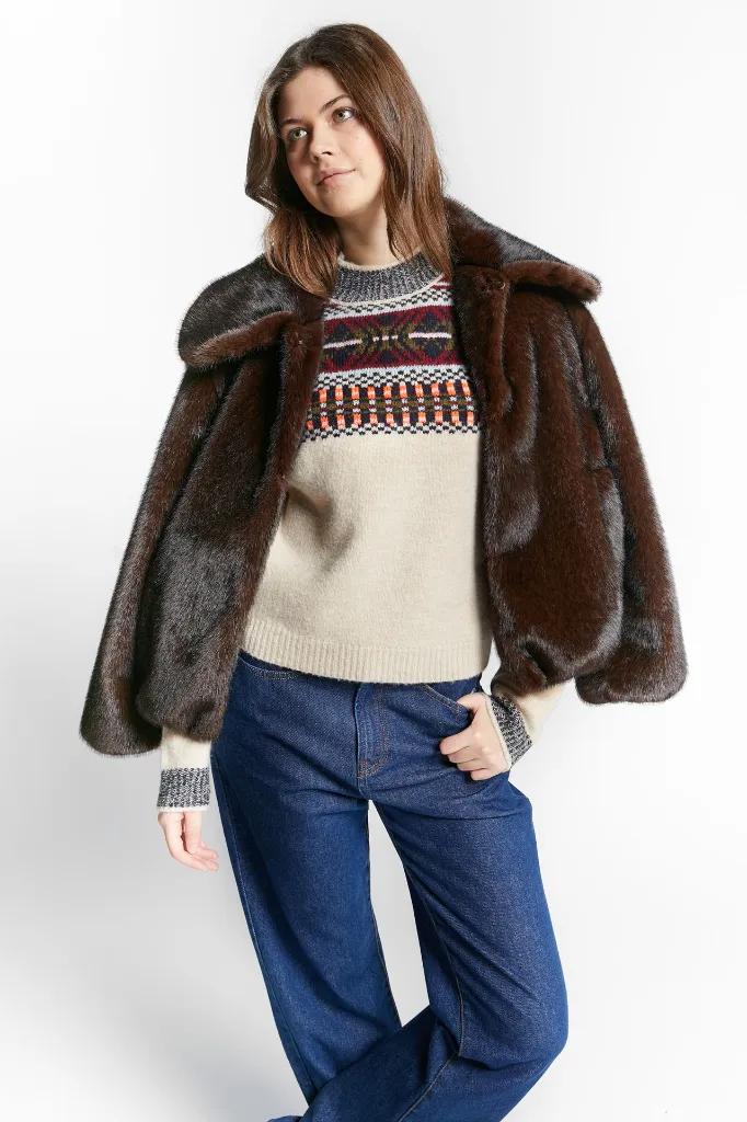 Indee – Weather Jacket (Coffee) - 1 - Babette Oostduinkerke