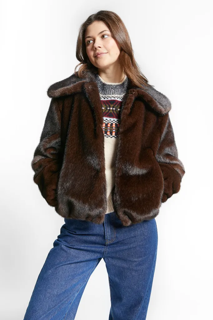 Indee – Weather Jacket (Coffee) - 2 - Babette Oostduinkerke