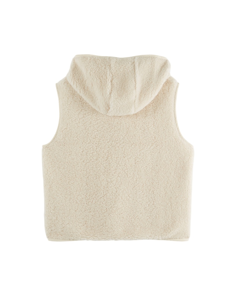 Emile & Ida - Veste ss manche moumoute (Ecru) - 2 - Babette Oostduinkerke
