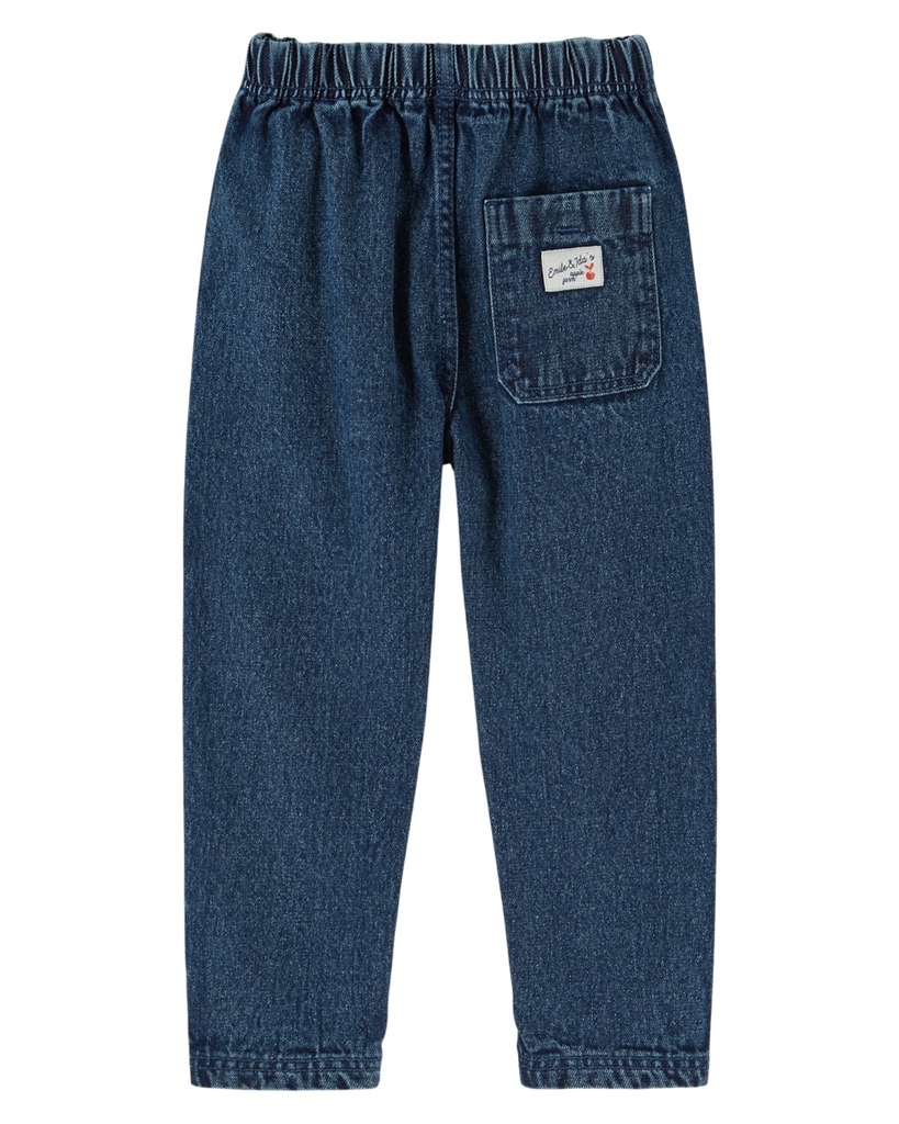 Emile & Ida - Pantalon garcon elastique (Denim) - 1 - Babette Oostduinkerke