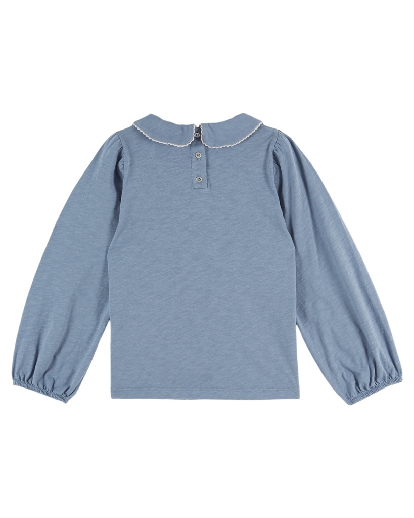 Emile & Ida - Ts uni picote jersey flamme (Lac ecru) - 2 - Babette Oostduinkerke