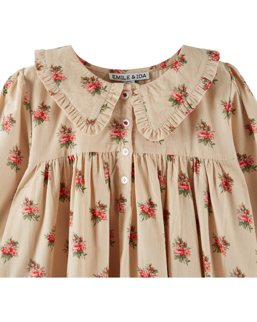 Emile & Ida - Robe ample col volant (Fleurs des bois) - 1 - Babette Oostduinkerke